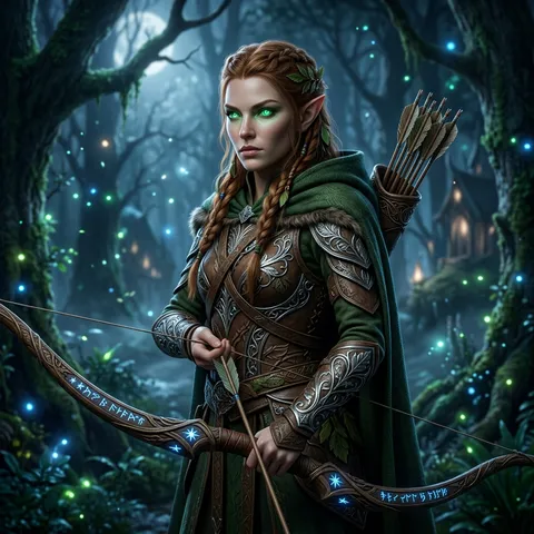 Elf Ranger - Thalindra Moonshadow